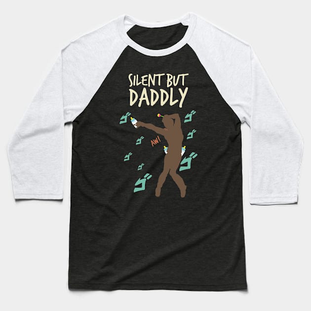 retro Silent but daddly funny edition 05 Baseball T-Shirt by HCreatives